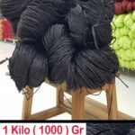 1 Kilo Kağıt İplik - 12 - Siyah