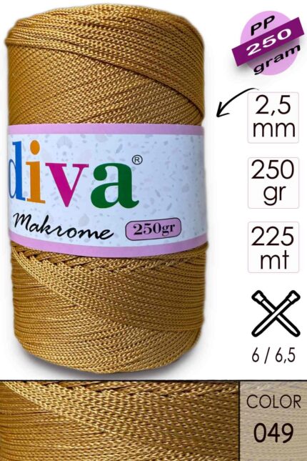 Polip Makrome 250 GR 49 Hardal ( 4 lü Paket )