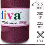 Polip Makrome 250 GR 110 Bordo ( 4 lü Paket )