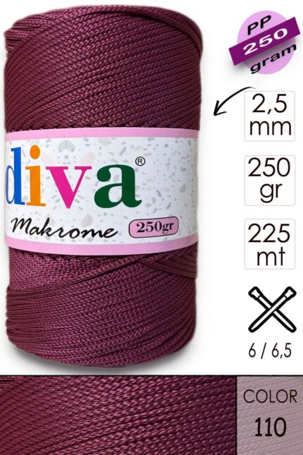 Polip Makrome 250 GR 110 Bordo ( 4 lü Paket )