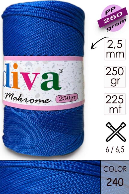 Polip Makrome 250 GR 240 Saks Mavi ( 4 lü Paket )
