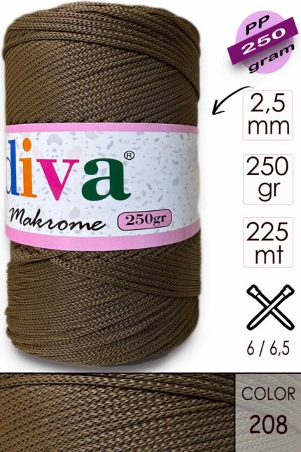 Polip Makrome 250 GR 208 Kakao ( 4 lü Paket )