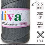 Polip Makrome 250 GR 64 Koyu Gri ( 4 lü Paket )