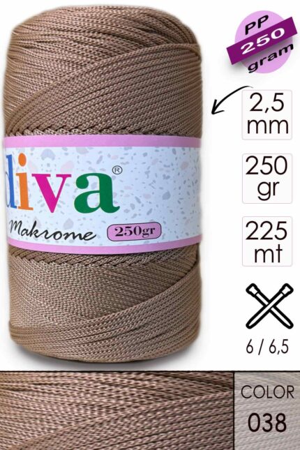 Polip Makrome 250 GR 38 Camel ( 4 lü Paket )