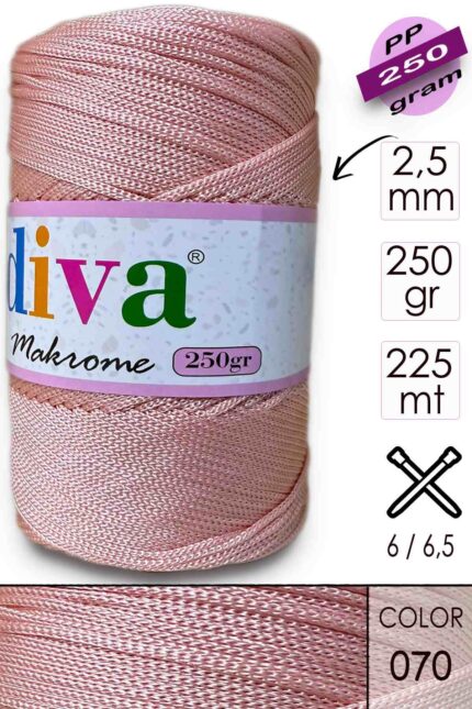 Polip Makrome 250 GR 70 Koyu Pudra ( 4 lü Paket )