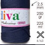 Polip Makrome 250 GR 260 Lacivert ( 4 lü Paket )