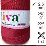 Polip Makrome 250 GR 105 Kan Kırmızı ( 4 lü Paket )