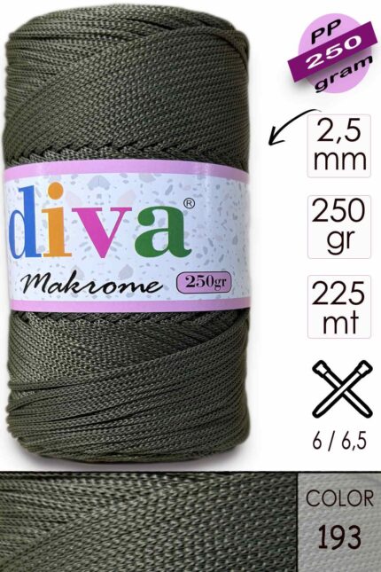 Polip Makrome 250 GR 193 Haki ( 4 lü Paket )