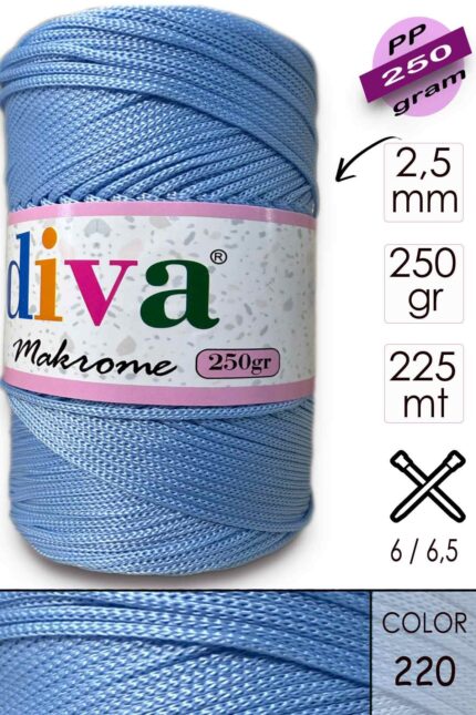 Polip Makrome 250 GR 220 Bebe Mavi ( 4 lü Paket )