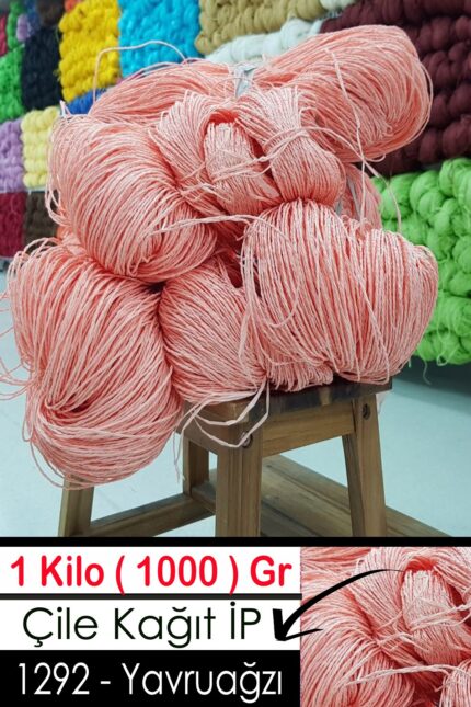 1 Kilo Kağıt İplik - 1292 - Yavruağzı