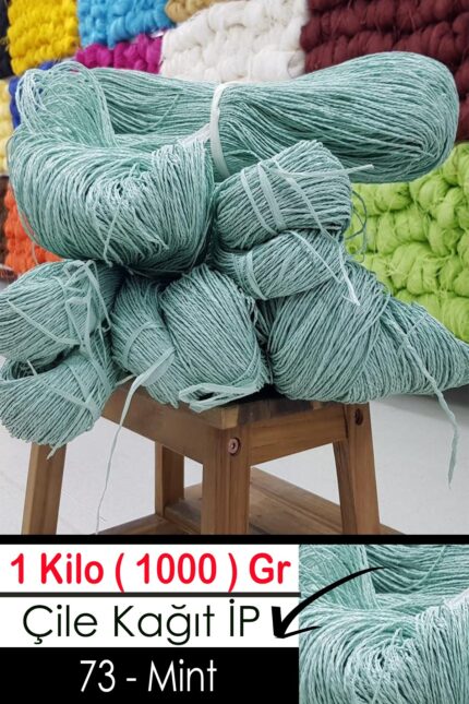 1 Kilo Kağıt İplik - 73 - Mint