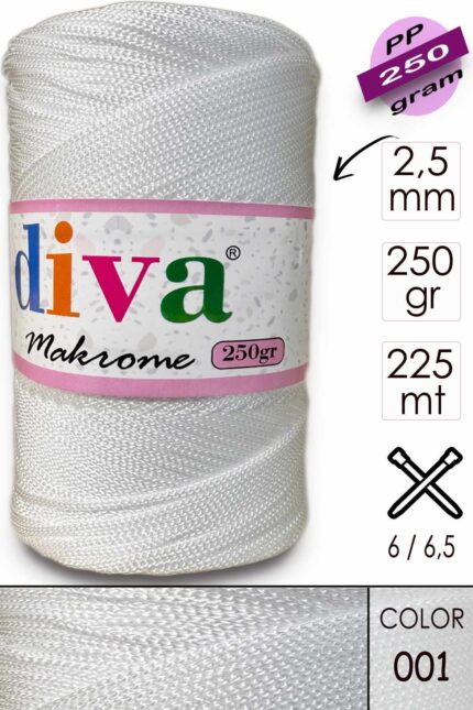 Polip Makrome 250 GR 01 Beyaz ( 4 lü Paket )