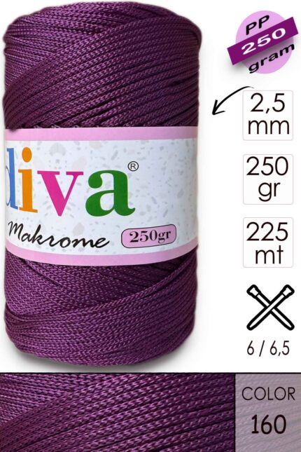 Polip Makrome 250 GR 160 Mürdüm ( 4 lü Paket )