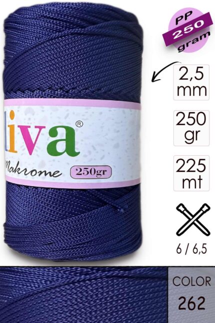 Polip Makrome 250 GR 262 Lacivert ( 4 lü Paket )