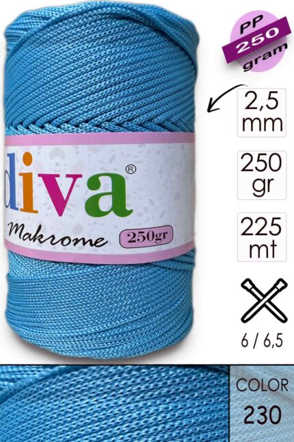 Polip Makrome 250 GR 230 Mavi ( 4 lü Paket )