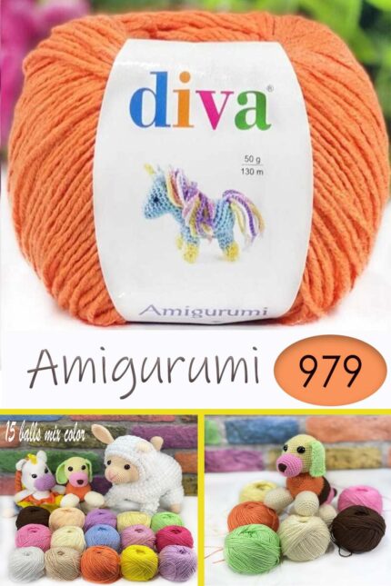Divagurumi 979 Portakal ( 10 lu Paket )