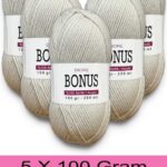 Bonus 5 x 100 Gr Klasik Lüx Akrilik İplik 822