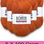 Bonus 5 x 100 Gr Klasik Lüx Akrilik İplik 808
