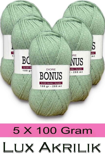 Bonus 5 x 100 Gr Klasik Lüx Akrilik İplik 821