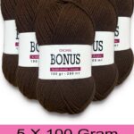 Bonus 5 x 100 Gr Klasik Lüx Akrilik İplik 804
