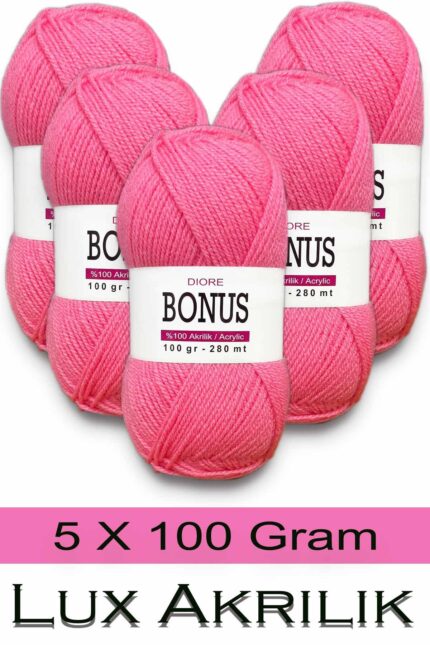 Bonus 5 x 100 Gr Klasik Lüx Akrilik İplik 816