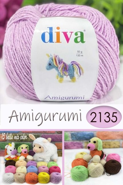 Divagurumi 2135 Açık Lila ( 10 lu Paket )