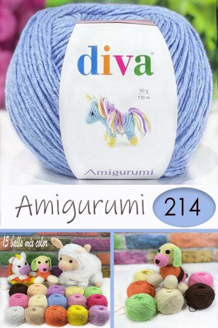 Divagurumi 214 Bebe Mavi ( 10 lu Paket )