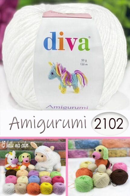 Divagurumi 2102 Optik Beyaz ( 10 lu Paket )