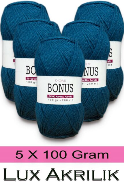 Bonus 5 x 100 Gr Klasik Lüx Akrilik İplik 817