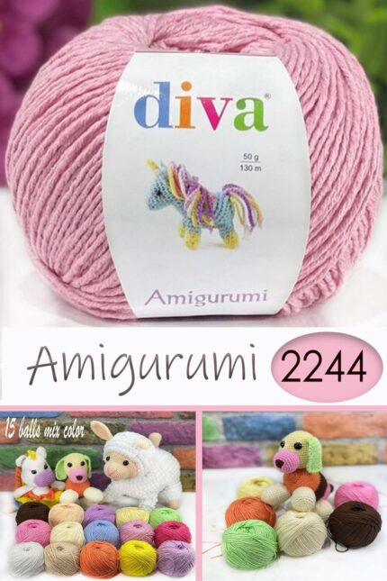 Divagurumi 2130 Açık Pembe ( 10 lu Paket )