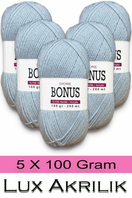 Bonus 5 x 100 Gr Klasik Lüx Akrilik İplik 820