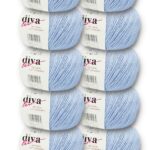 Diva Natural Cotton Baby 1000 Soft Mavi (10 lu Paket)