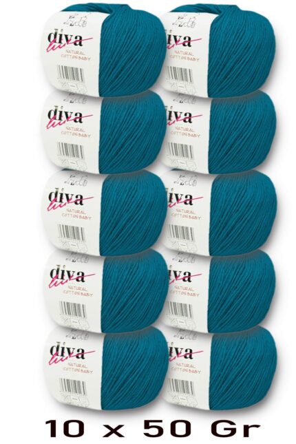 Diva Natural Cotton Baby 10328 Petrol (10 lu Paket)
