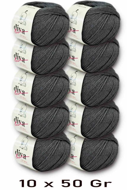 Diva Natural Cotton Baby 194 Orta Gri (10 lu Paket)