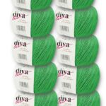 Diva Natural Cotton Baby 1969 Elma Yeşili (10 lu Paket)