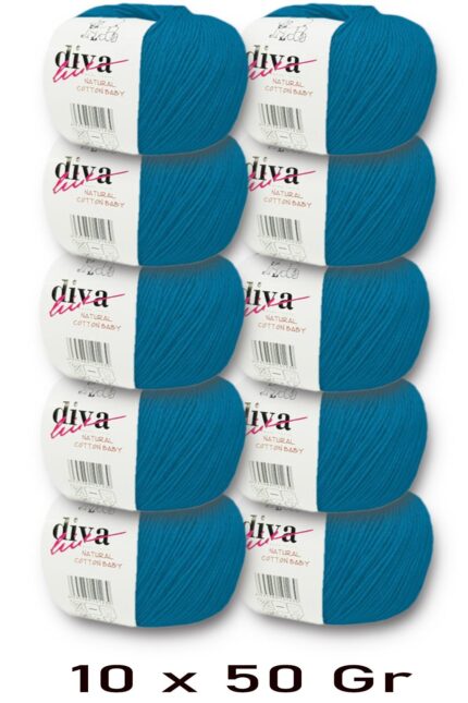 Diva Natural Cotton Baby 2122 Okyanus (10 lu Paket)