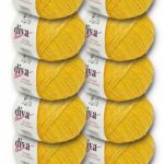 Diva Natural Cotton Baby 2123 Sarı ( 10 lu Paket)