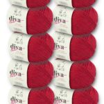 Diva Natural Cotton Baby 2126 Kırmızı (10 lu Paket)