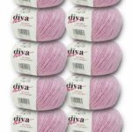 Diva Natural Cotton Baby 2130 Toz Pembe (10 lu Paket)