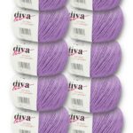 Diva Natural Cotton Baby 2135 Lila (10 lu Paket)