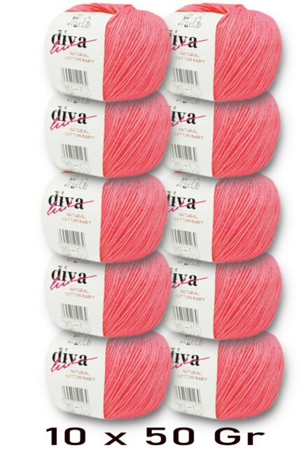 Diva Natural Cotton Baby 2136 Nar Çiçeği (10 lu Paket)