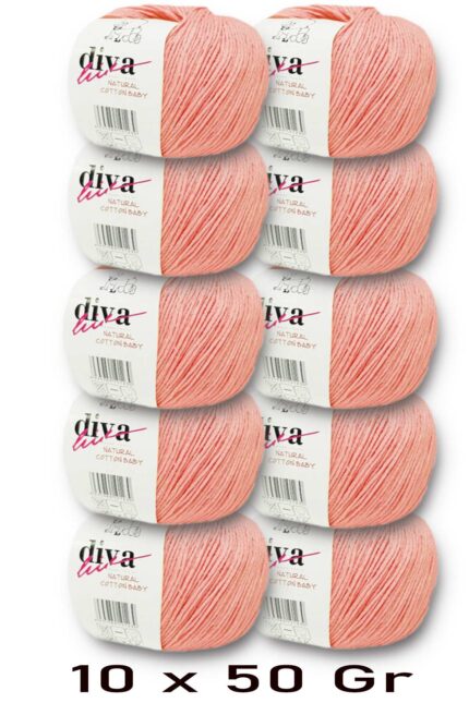 Diva Natural Cotton Baby 2588 Somon (10 lu Paket)
