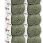 Diva Natural Cotton Baby 268 Zehir Yeşil (10 lu Paket)