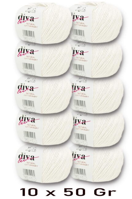 Diva Natural Cotton Baby 288 Kemik (10 lu Paket)