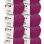 Diva Natural Cotton Baby 333 Koyu Fuşya (10 lu Paket)