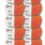 Diva Natural Cotton Baby 979 Portakal (10 lu Paket)