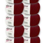Diva Natural Cotton Baby 999 Bordo (10 lu Paket)