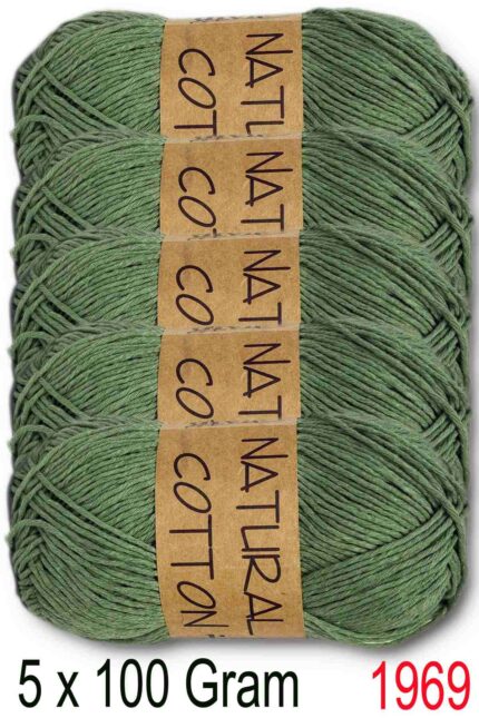 Diva Natural Cotton 1969 Elma Yeşili (5 li Paket)