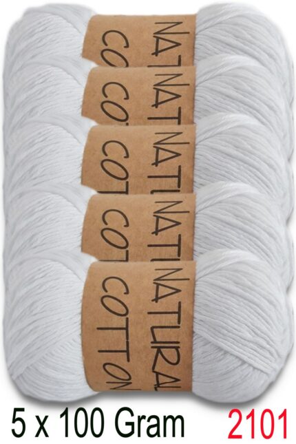 Diva Natural Cotton 2101 Beyaz (5 li Paket)