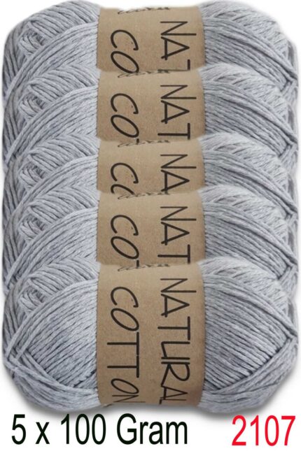 Diva Natural Cotton 2107 Açık Gri (5 li Paket)